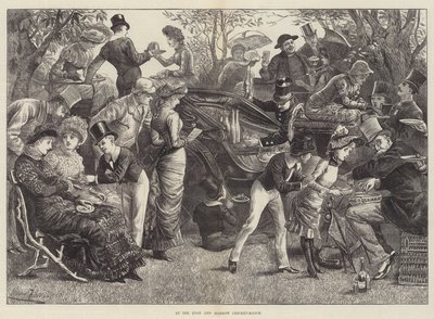 En el partido de cricket de Eton y Harrow de Harry Furniss