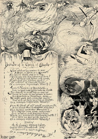 Balada de una elección de fantasmas, 1886 de Harry Furniss