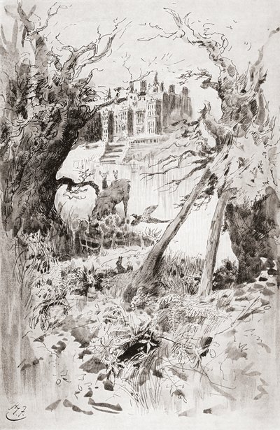 Bleak House. Ilustración de Harry Furniss para la novela de Charles Dickens Bleak House, de The Testimonial Edition, publicada en 1910. de Harry Furniss
