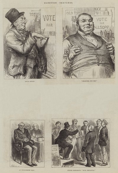Bocetos de elecciones de Harry Furniss