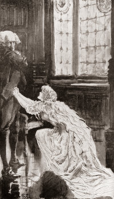 Ilustración de Harry Furniss para el cuento The Lazy Tour of Two Idle Apprentices de The Christmas Books de Charles Dickens. de Harry Furniss