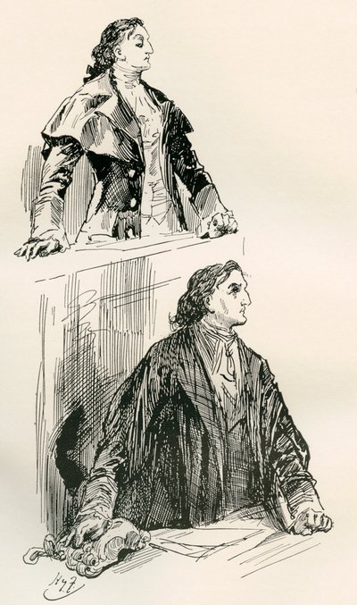 Ilustración para la novela de Charles Dickens Historia de dos ciudades de Harry Furniss
