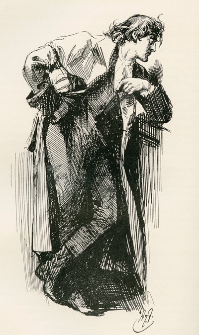 Ilustración para la novela de Charles Dickens Historia de dos ciudades de Harry Furniss