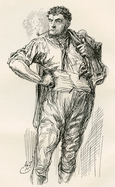 Ilustración para la novela de Charles Dickens Historia de dos ciudades de Harry Furniss