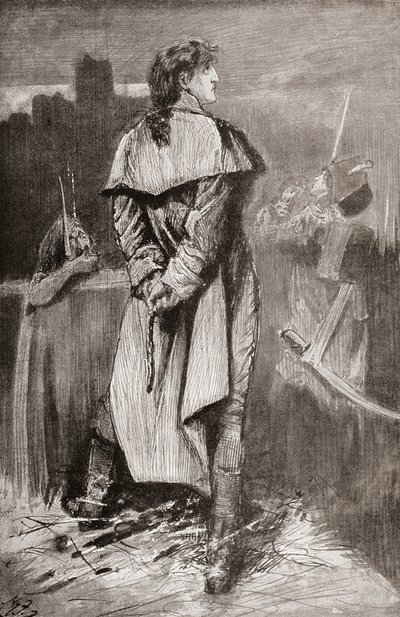 Ilustración para la novela de Charles Dickens Historia de dos ciudades de Harry Furniss