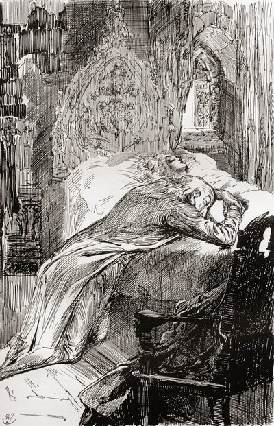 Ilustración para The Old Curiosity Shop de Charles Dickens de Harry Furniss