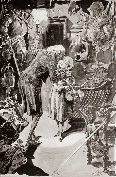 Ilustración para The Old Curiosity Shop de Charles Dickens de Harry Furniss