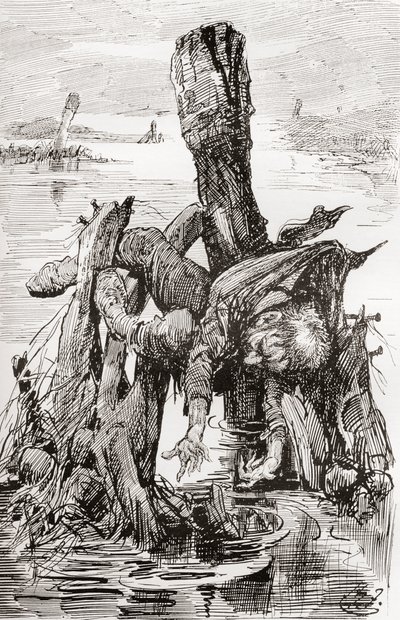 Ilustración para The Old Curiosity Shop de Charles Dickens de Harry Furniss