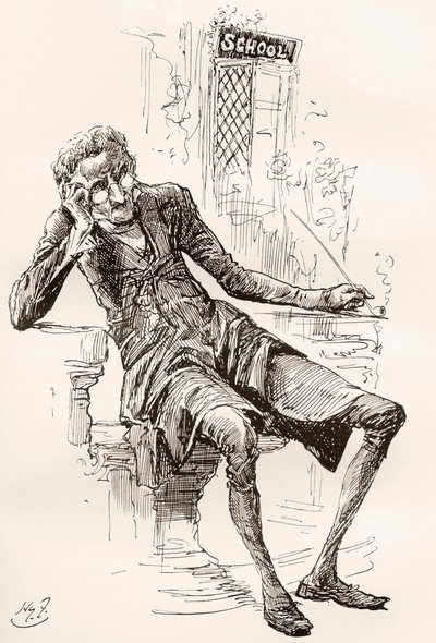Ilustración para The Old Curiosity Shop de Charles Dickens de Harry Furniss