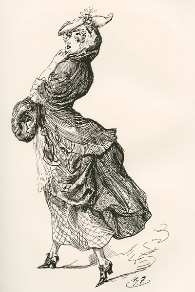 Ilustración para la novela de Charles Dickens Barnaby Rudge de Harry Furniss