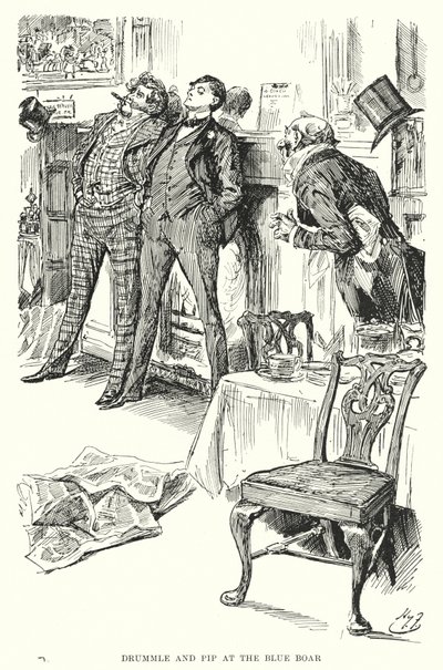 Ilustración para Grandes Esperanzas de Charles Dickens de Harry Furniss