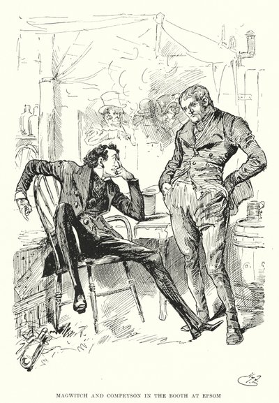 Ilustración para Grandes Esperanzas de Charles Dickens de Harry Furniss