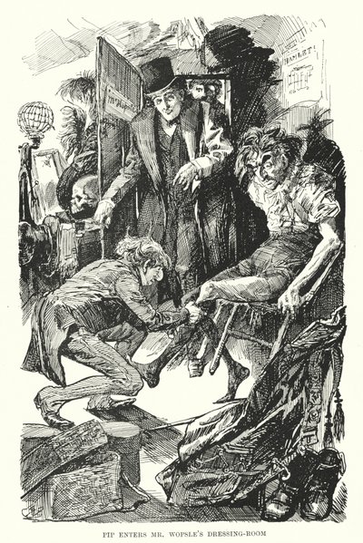 Ilustración para Grandes esperanzas de Charles Dickens de Harry Furniss