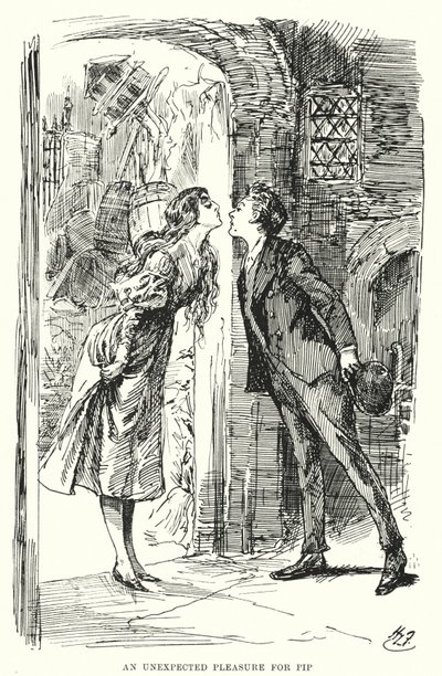 Ilustración para Grandes esperanzas de Charles Dickens de Harry Furniss