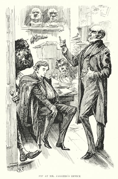 Ilustración para Grandes esperanzas de Charles Dickens de Harry Furniss