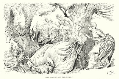 Ilustración para Grandes esperanzas de Charles Dickens de Harry Furniss