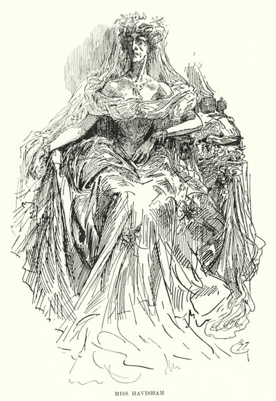 Ilustración de Grandes Esperanzas de Charles Dickens de Harry Furniss