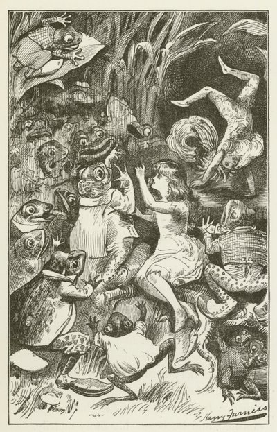 Ilustración para Sylvie y Bruno de Lewis Carroll de Harry Furniss
