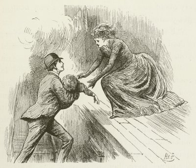 Ilustración para Sylvie y Bruno de Lewis Carroll de Harry Furniss