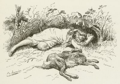 Ilustración para Sylvie y Bruno de Lewis Carroll de Harry Furniss