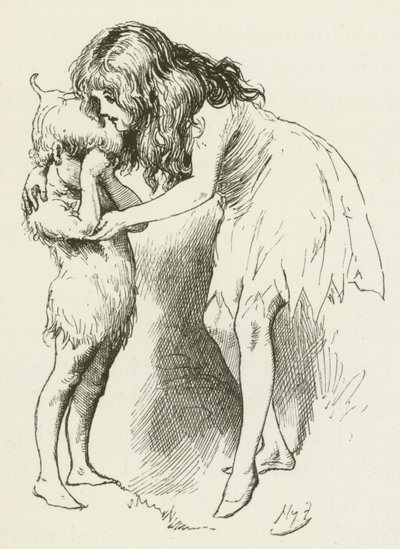 Ilustración para Sylvie y Bruno de Lewis Carroll de Harry Furniss