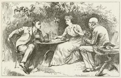 Ilustración para Sylvie y Bruno de Lewis Carroll de Harry Furniss