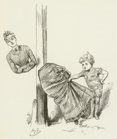 Ilustración para Sylvie y Bruno de Lewis Carroll de Harry Furniss