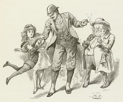 Ilustración para Sylvie y Bruno de Lewis Carroll de Harry Furniss