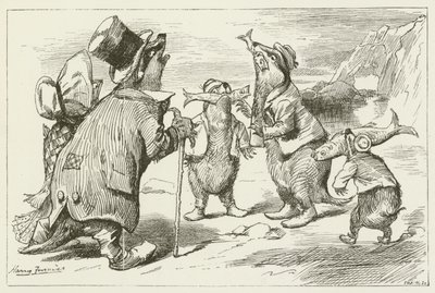Ilustración para Sylvie y Bruno de Lewis Carroll de Harry Furniss