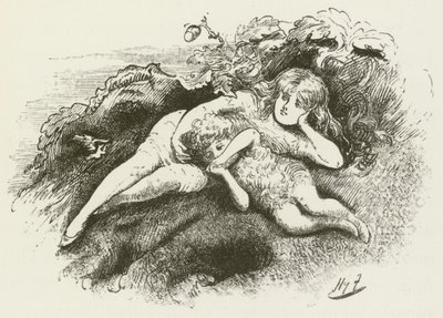 Ilustración para Sylvie y Bruno de Lewis Carroll de Harry Furniss
