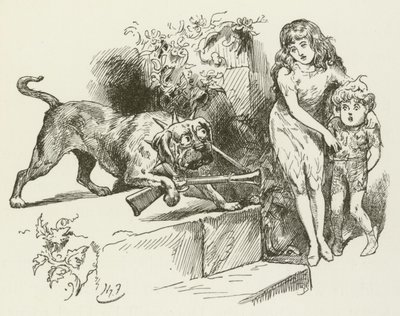 Ilustración para Sylvie y Bruno de Lewis Carroll de Harry Furniss