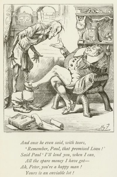 Ilustración para Sylvie y Bruno de Lewis Carroll de Harry Furniss