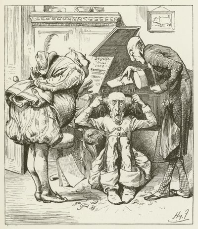 Ilustración para Sylvie y Bruno de Lewis Carroll de Harry Furniss