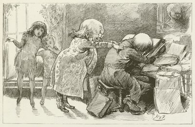 Ilustración para Sylvie y Bruno de Lewis Carroll de Harry Furniss