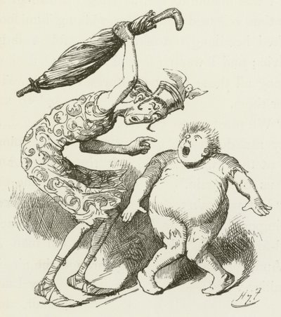 Ilustración para Sylvie y Bruno de Lewis Carroll de Harry Furniss