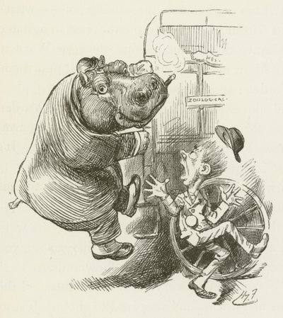 Ilustración para Sylvie y Bruno de Lewis Carroll de Harry Furniss