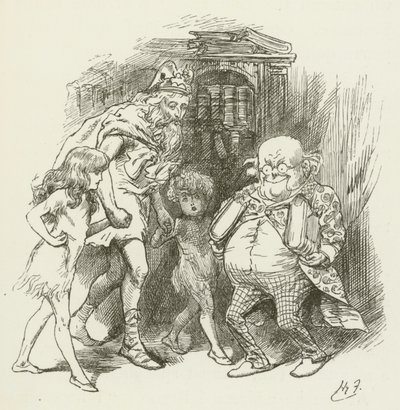 Ilustración para Sylvie y Bruno de Lewis Carroll de Harry Furniss