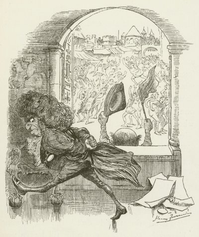 Ilustración para Sylvie y Bruno de Lewis Carroll de Harry Furniss
