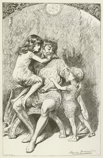 Ilustración para Sylvie y Bruno de Lewis Carroll de Harry Furniss