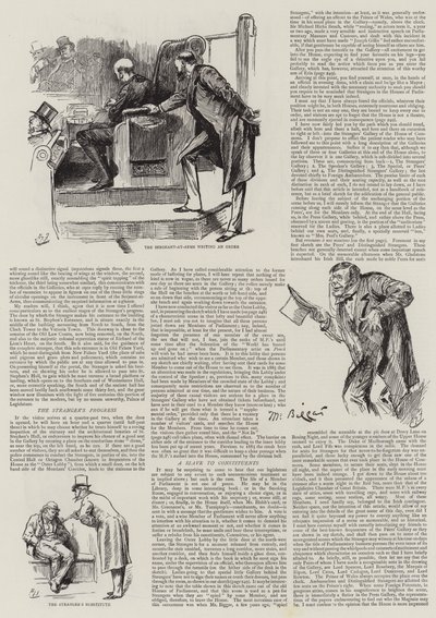 Vida en el Parlamento, extraños en la Casa de Harry Furniss