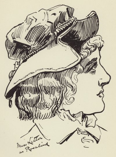 Srta. Litton como Rosalind de Harry Furniss