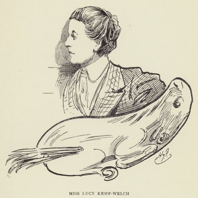 Srta. Lucy Kemp-Welch de Harry Furniss