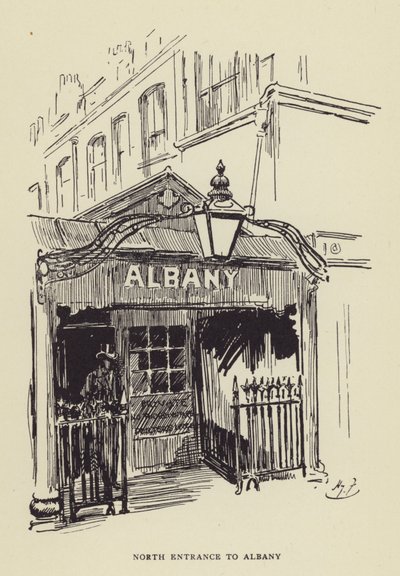 Entrada norte a Albany de Harry Furniss