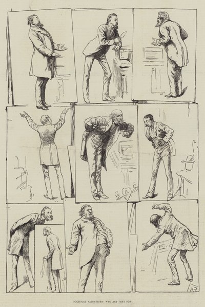Valentines políticos, ¿para quién son? de Harry Furniss