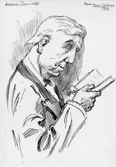 Retrato de Lewis Carroll, seudónimo de Charles Lutwidge Dodgson (Cheshire de Harry Furniss