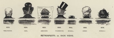 Retrospectivas, o vistas traseras de los principales políticos del siglo XIX de Harry Furniss