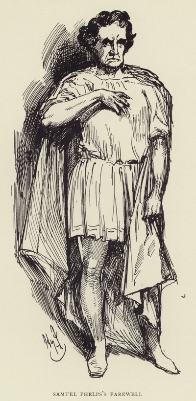 Despedida de Samuel Phelps de Harry Furniss