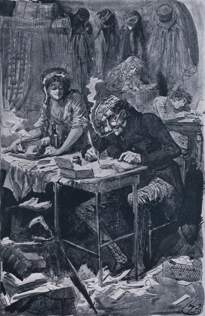 El escritor de cartas de mendicidad de Harry Furniss
