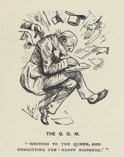 El Gran Viejo Hombre - GOM - W E Gladstone de Harry Furniss