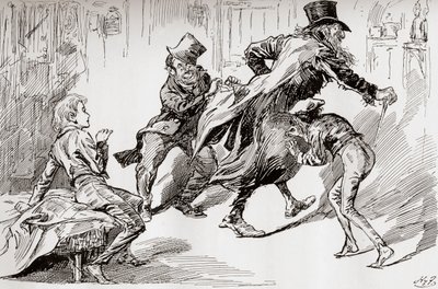 La cocina de los ladrones. Oliver es mostrado cómo se hace, ilustración de 